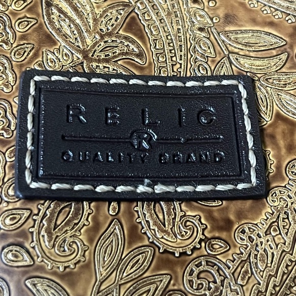 Relic Brown Leather Crossbody Bag - Picture 3 of 9